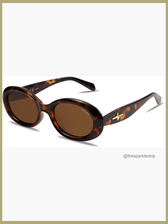 Retro Oval Polarized Sunglasses UV400 Protection Tiny Frame main image 4